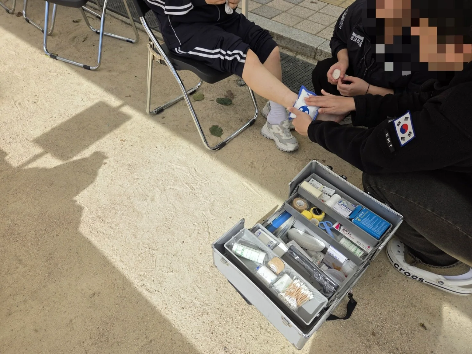 실제 행사의료지원 및 응급처치 현장
